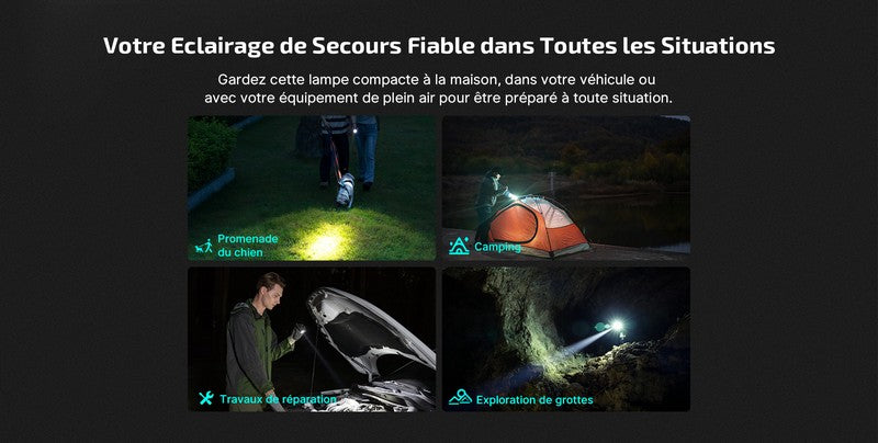 Lampe Torche Olight Baton Turbo - 1000 Lumens rechargeable  NYCTALOPE  