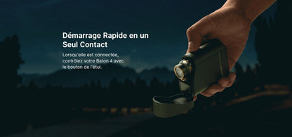 Lampe Torche Olight Baton 4 édition premium 1300 Lumens OD VERT étui de charge powerbank  NYCTALOPE  