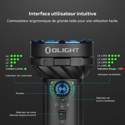 Lampe Torche Olight MARAUDER Mini 2 – 10000 Lumens rechargeable  NYCTALOPE  