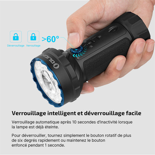 Lampe Torche Olight MARAUDER Mini 2 – 10000 Lumens rechargeable  NYCTALOPE  