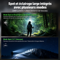 Nextorch hiStar - Lampe frontale rechargeable 2300 lumens lumière blanche et rouge
