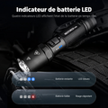 Nextorch P09 - Lampe tactique 2000 lumens 4 sources blanc, UV, rouge et bleu