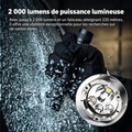 Nextorch P09 - Lampe tactique 2000 lumens 4 sources blanc, UV, rouge et bleu