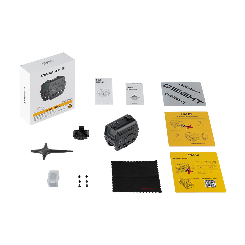 Olight Osight R - Viseur point rouge fermé multi-réticules à empreinte Micro T1/T2