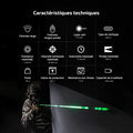 Olight PL X GL - Lampe d'arme tactique 1200 lumens à laser vert et double faisceau