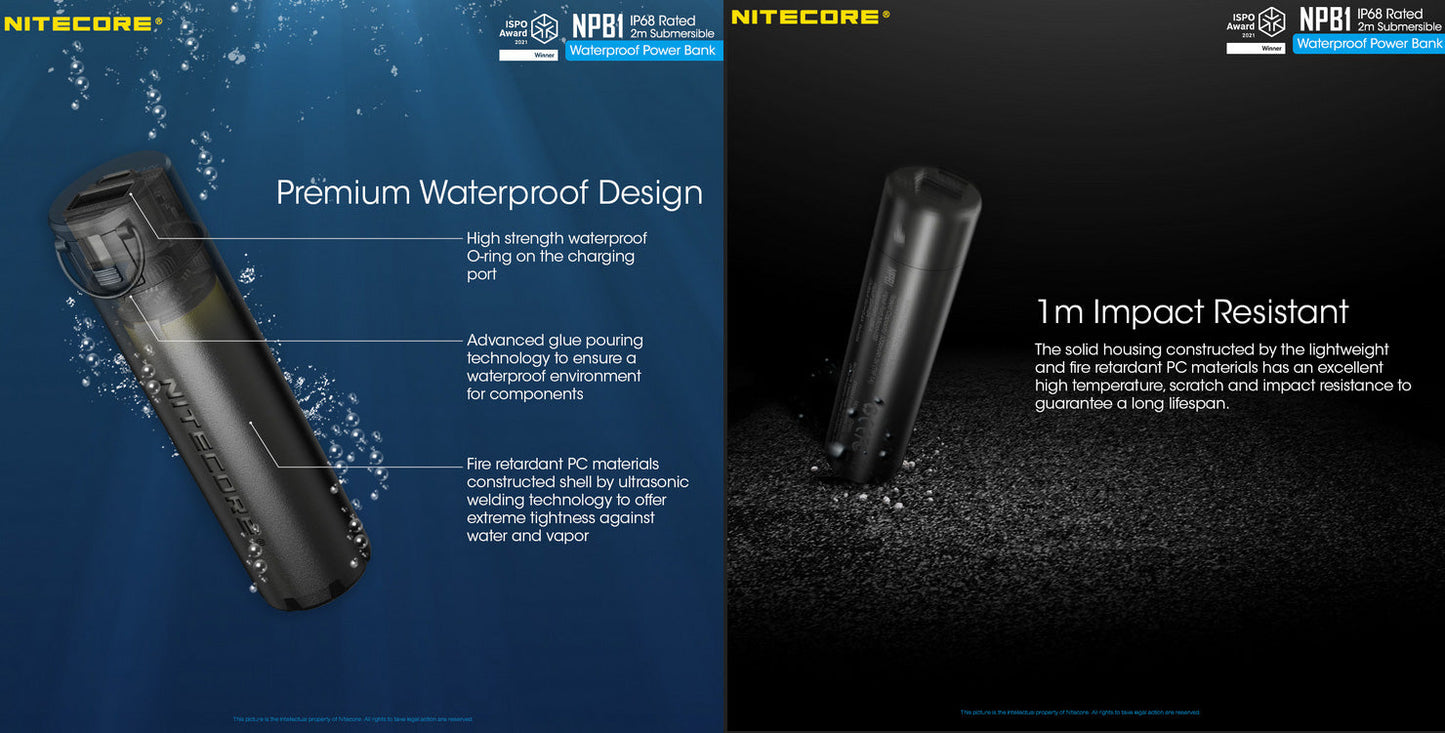 Powerbank Nitecore NPB1 - 5000mAh  NYCTALOPE  