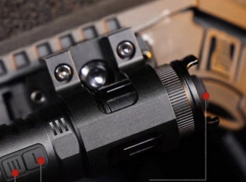 Support de casque Klarus MGM5 pour lampe XT1C PRO - système de fixation rails ARC  NYCTALOPE  