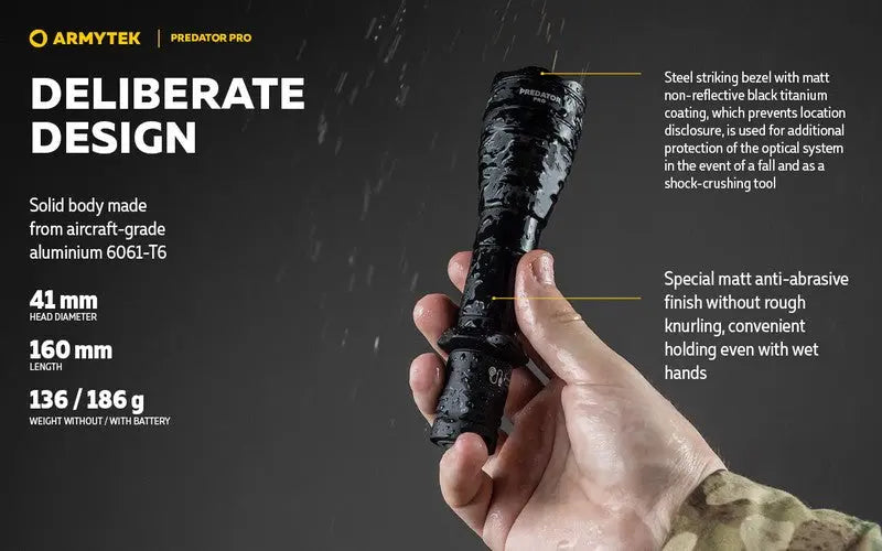 Armytek Predator Pro Magnet USB Extended Set – 1500/1400 Lumens  NYCTALOPE  