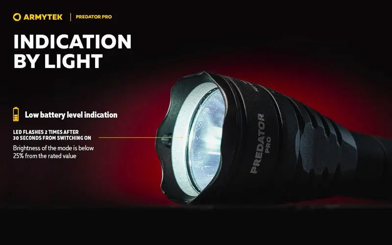 Armytek Predator Pro Magnet USB Extended Set – 1500/1400 Lumens  NYCTALOPE  