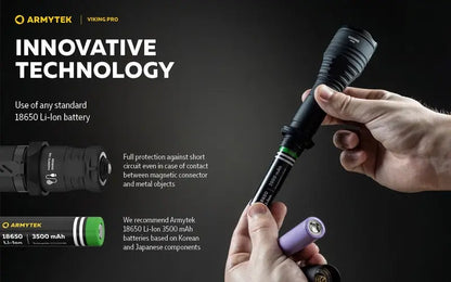 Armytek Viking Pro Magnet USB Extended Set – 2200/2050 Lumens  NYCTALOPE  