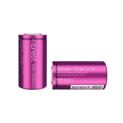 Batterie Efest IMR 18350 - 700mAh 10.5A - NYCTALOPE