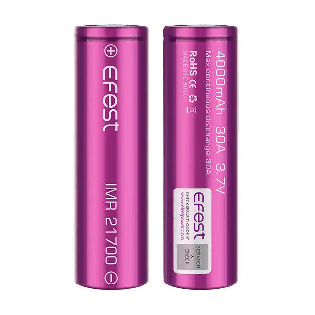 Batterie Efest IMR 21700 - 4000mAh 30A - NYCTALOPE