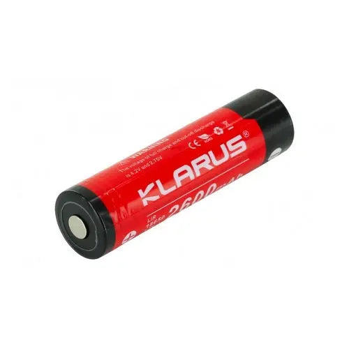 Batterie Klarus 18650 - 2600mAh 3.7V protégée Li-ion - NYCTALOPE