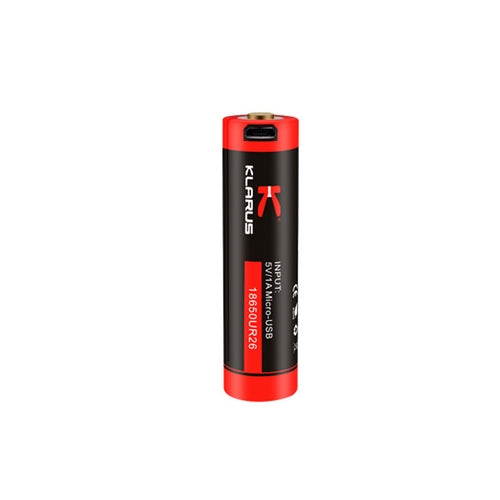Batterie Klarus 18650 Rechargeable Micro-USB – 2600mAh 3.6V protégée Li-ion - NYCTALOPE