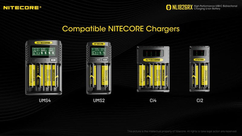 Batterie Nitecore NL1826RX 18650 Rechargeable – 2600mAh 3.6V protégée Li-ion