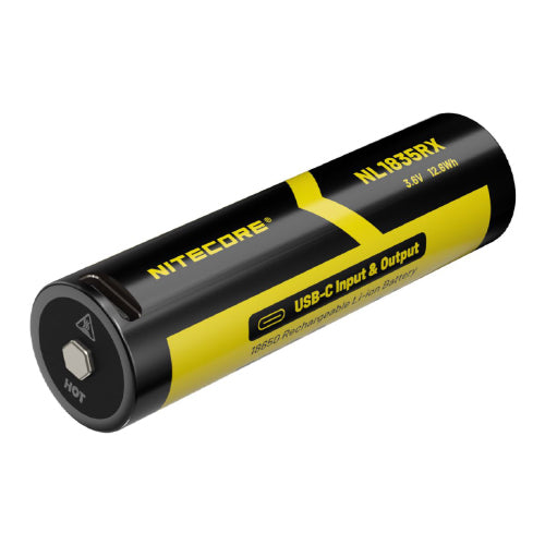 Batterie Nitecore NL1835RX 18650 Rechargeable – 3500mAh 3.6V protégée Li-ion