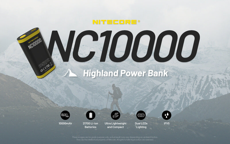 Powerbank Nitecore NC10000 – 10 000mAh - 50 Lumens  NYCTALOPE  