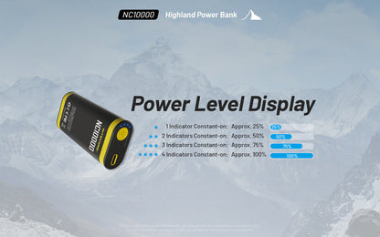 Powerbank Nitecore NC10000 – 10 000mAh - 50 Lumens  NYCTALOPE  