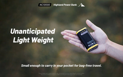 Powerbank Nitecore NC10000 – 10 000mAh - 50 Lumens  NYCTALOPE  
