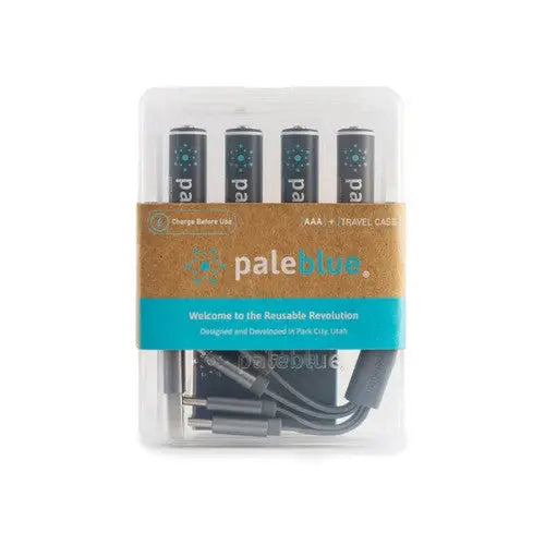 Batteries Paleblue Lithium AAA, LR03 – 640mAh – Rechargeable Type-C – 1.5V  NYCTALOPE  