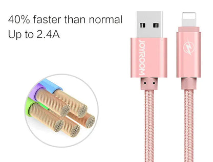 Câble Joyroom haute vitesse 1,2 mètres - Certifié iPhone / iPad / iPod - NYCTALOPE