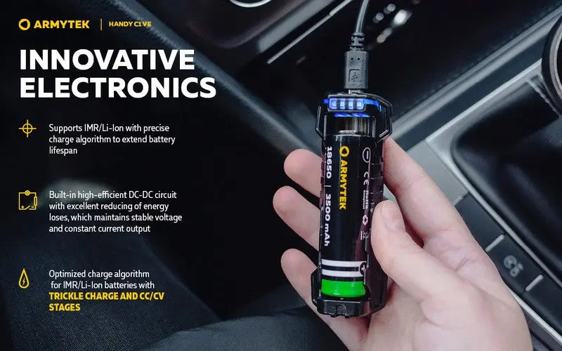 Chargeur Armytek Handy C1 VAPE EDITION - PowerBank - Li-ion, IMR - NYCTALOPE