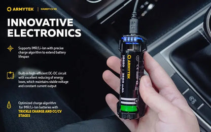 Chargeur Armytek Handy C1 VAPE EDITION - PowerBank - Li-ion, IMR - NYCTALOPE