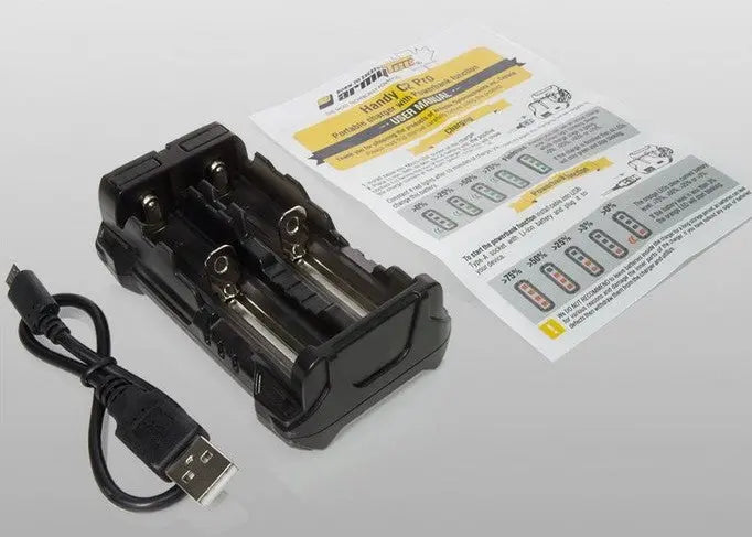 Chargeur Armytek Handy C2 PRO – Powerbank – Batteries Li-ion, IMR et Ni-Mh  NYCTALOPE  