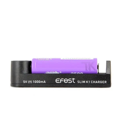 Chargeur Efest SLIM K1 USB 1 baie - Li-ion, IMR - NYCTALOPE