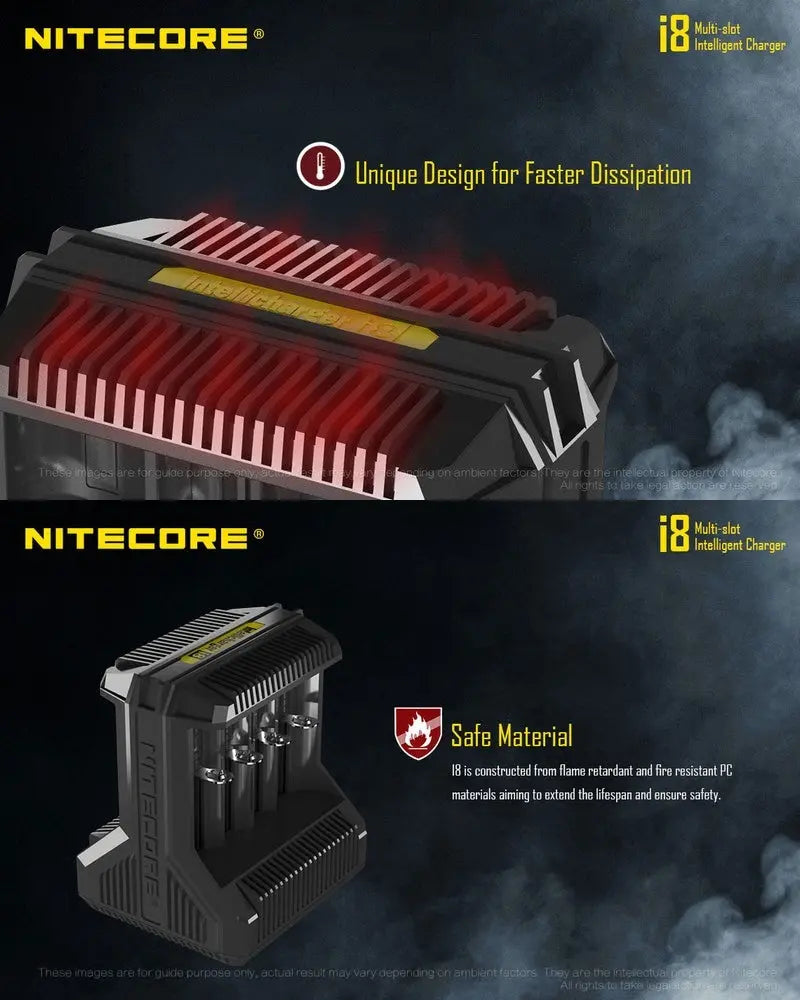 Chargeur Intellicharger Nitecore I8  NYCTALOPE  