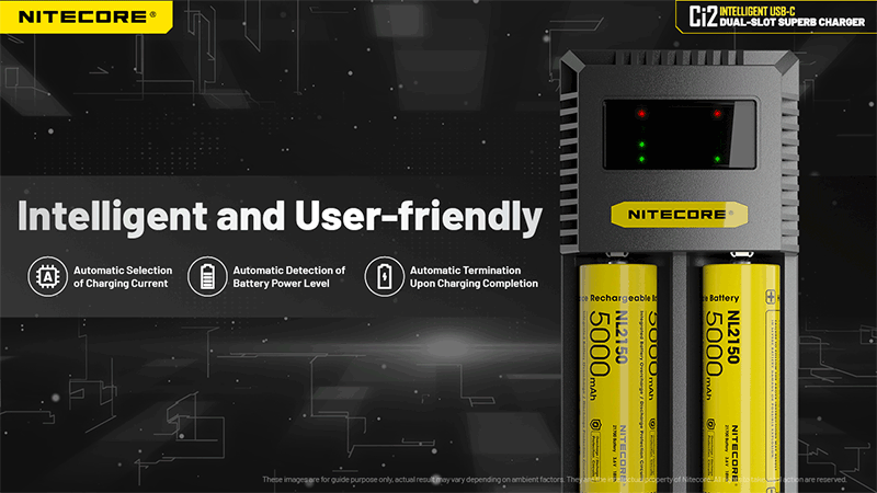 Chargeur Intelligent Nitecore Ci2  NYCTALOPE  