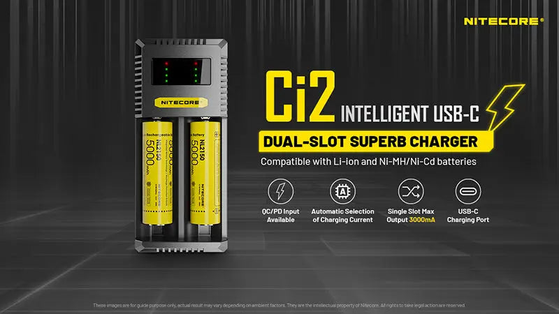 Chargeur Intelligent Nitecore Ci2  NYCTALOPE  