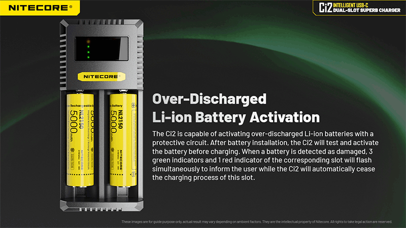 Chargeur Intelligent Nitecore Ci2  NYCTALOPE  