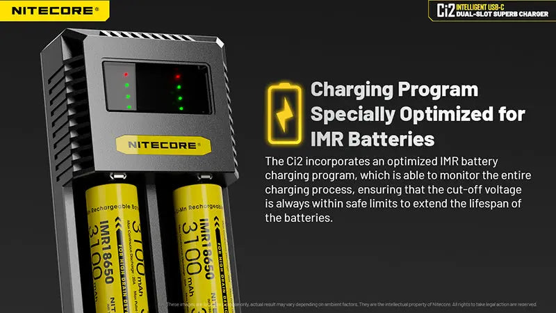 Chargeur Intelligent Nitecore Ci2  NYCTALOPE  