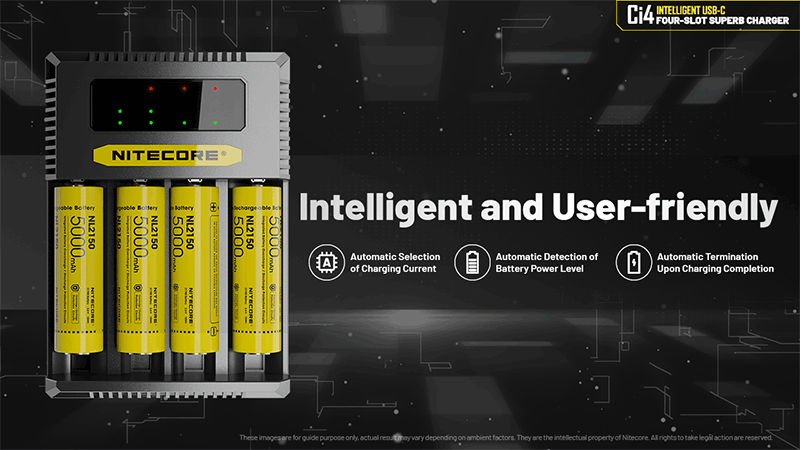 Chargeur Intelligent Nitecore Ci4  NYCTALOPE  