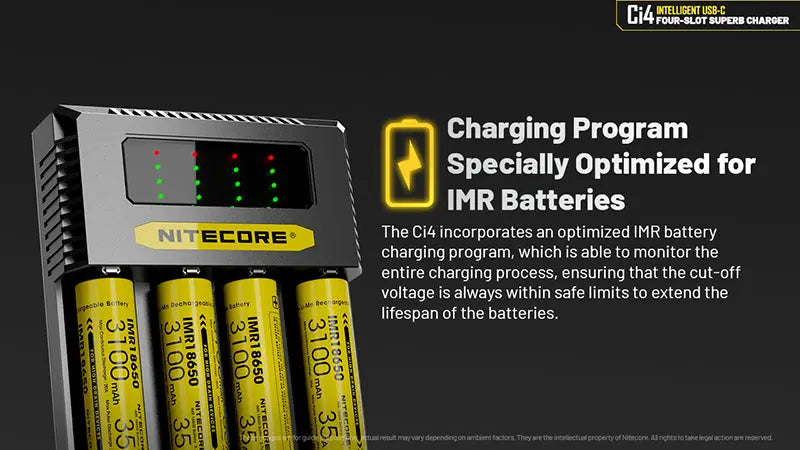 Chargeur Intelligent Nitecore Ci4  NYCTALOPE  