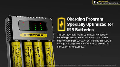 Chargeur Intelligent Nitecore Ci4  NYCTALOPE  