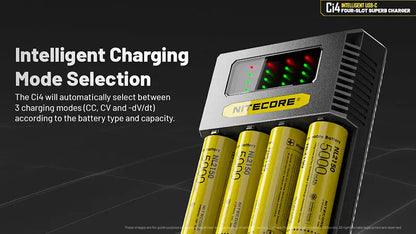 Chargeur Intelligent Nitecore Ci4  NYCTALOPE  