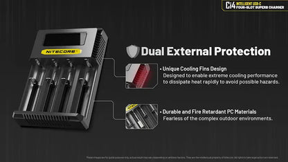 Chargeur Intelligent Nitecore Ci4  NYCTALOPE  
