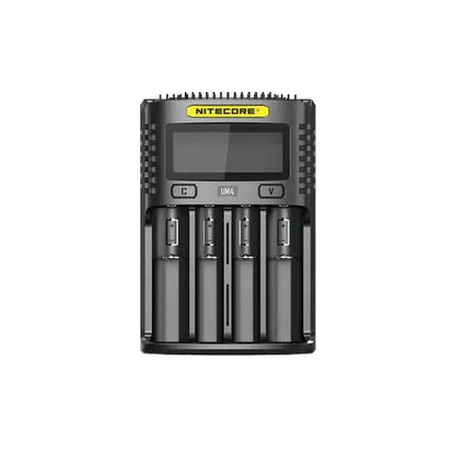 Chargeur Nitecore Intelligent USB UM4 pour batteries Li-ion, IMR, LifePO4, Ni-MH, Ni-Cd  NYCTALOPE  