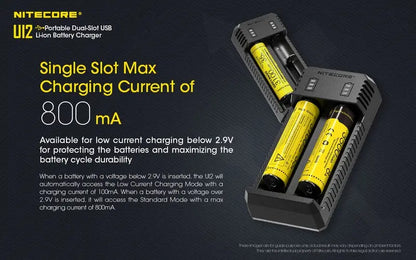 Chargeur Nitecore UI2 pour batteries Li-ion/IMR  NYCTALOPE  