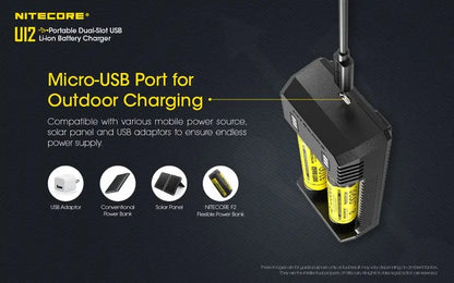 Chargeur Nitecore UI2 pour batteries Li-ion/IMR  NYCTALOPE  