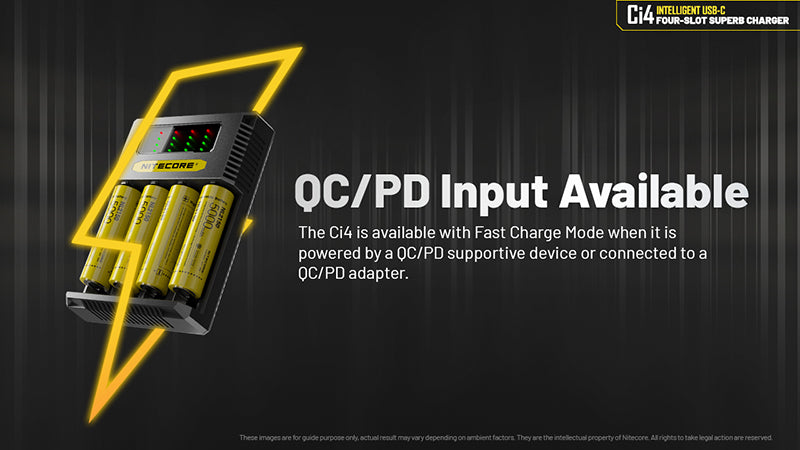 Chargeur Intelligent Nitecore Ci4  NYCTALOPE  