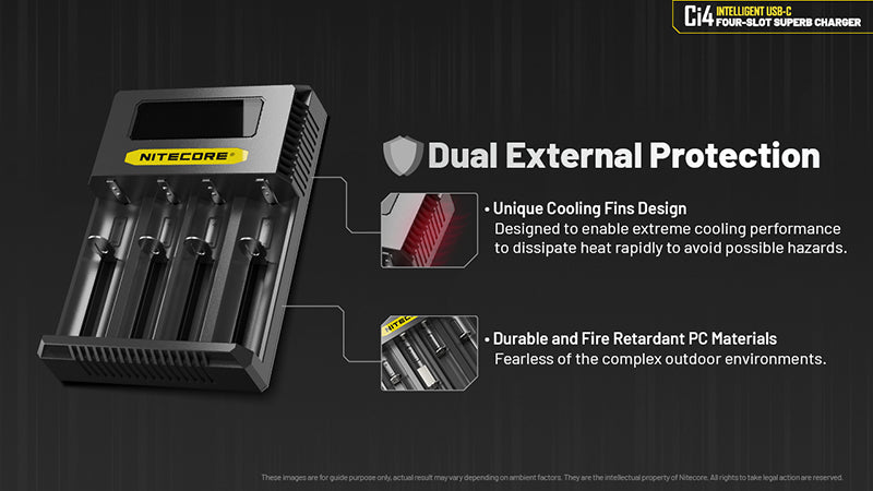 Chargeur Intelligent Nitecore Ci4  NYCTALOPE  