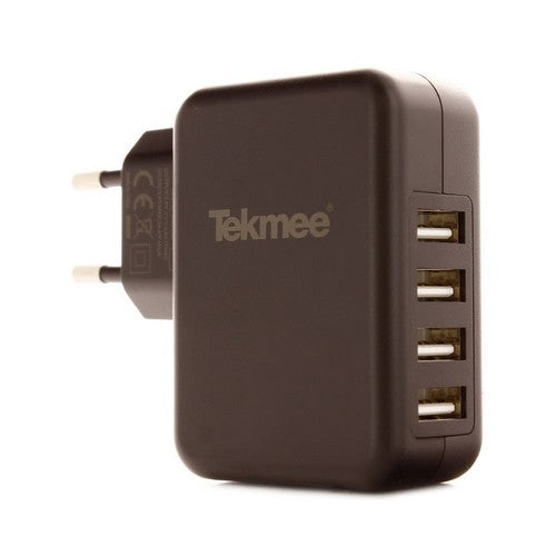 Chargeur Secteur Tekmee 4 ports USB – 4.8A – Noir/Blanc - NYCTALOPE