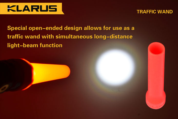 Klarus cône diffuseur souple Orange - NYCTALOPE