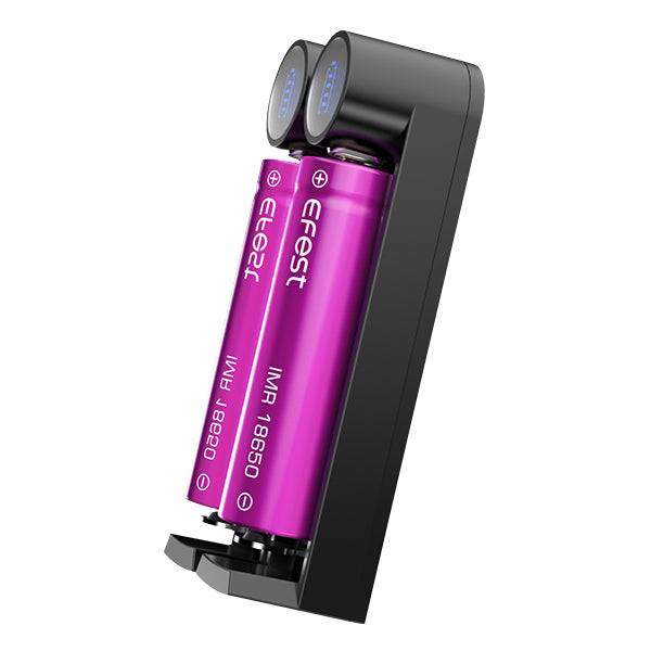 Chargeur Efest SLIM K2 USB, 2 baies - Li-ion, IMR - NYCTALOPE