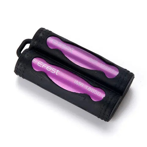 Housse Efest pour  1 ou 2 batteries 18650 - Noir - NYCTALOPE