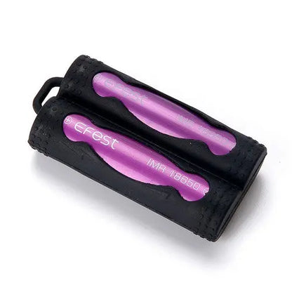 Housse Efest pour  1 ou 2 batteries 18650 - Noir - NYCTALOPE