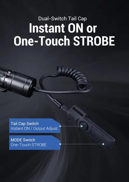 Interrupteur Tactique Klarus TRC1 – Pour lampe XT2CR PRO et XT11GT PRO - NYCTALOPE